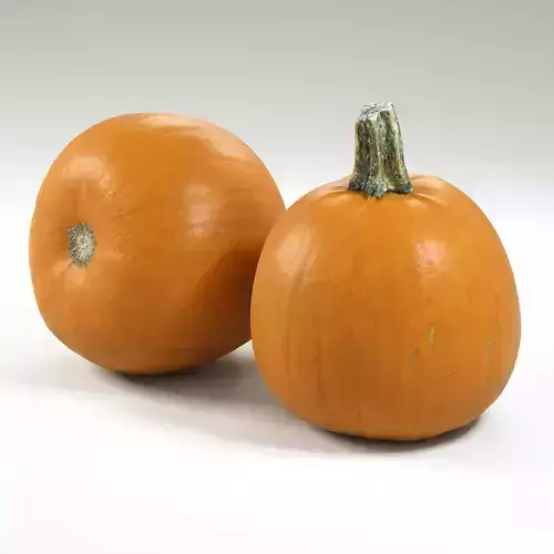 Pumpkin 001 Low-poly 3D model