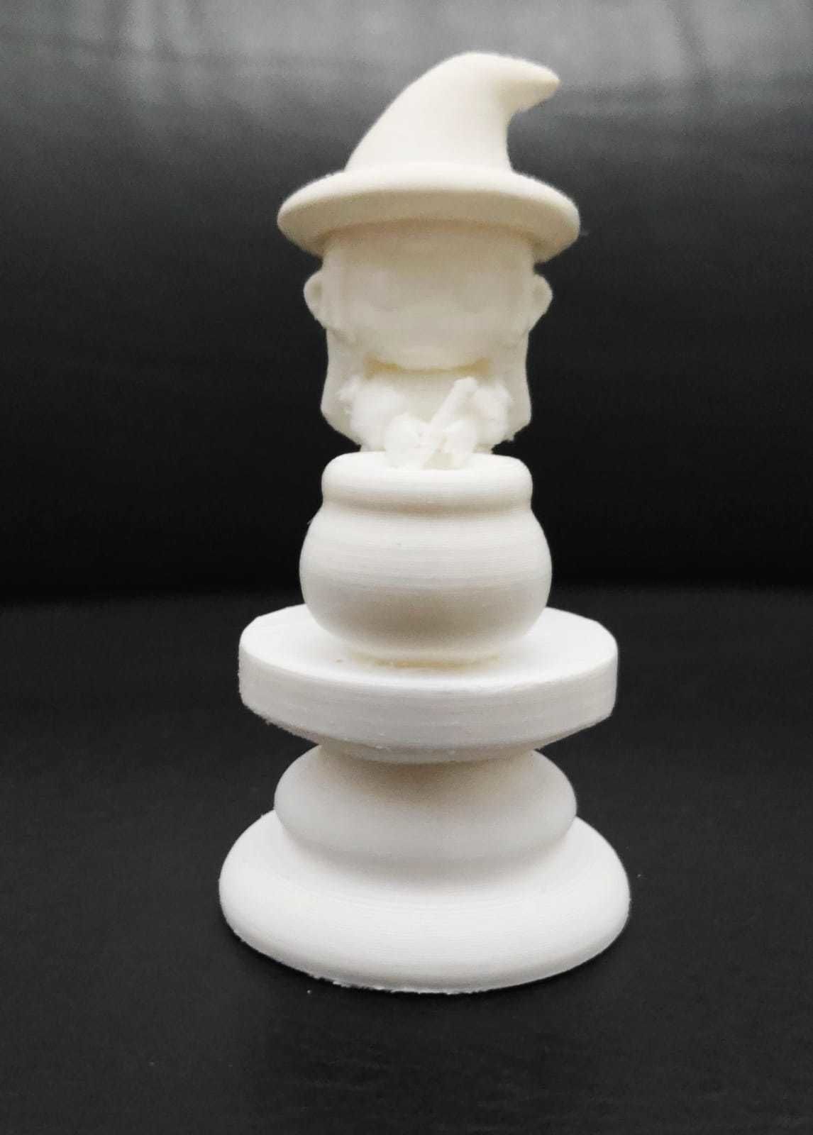 Halloween Chess - Witch 3D print model_12