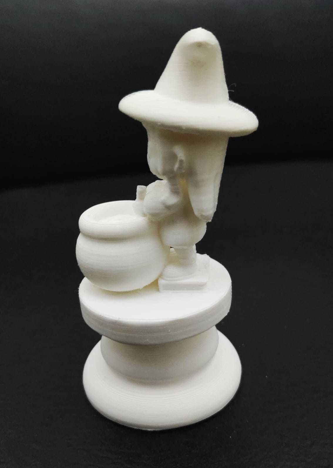 Halloween Chess - Witch 3D print model_7