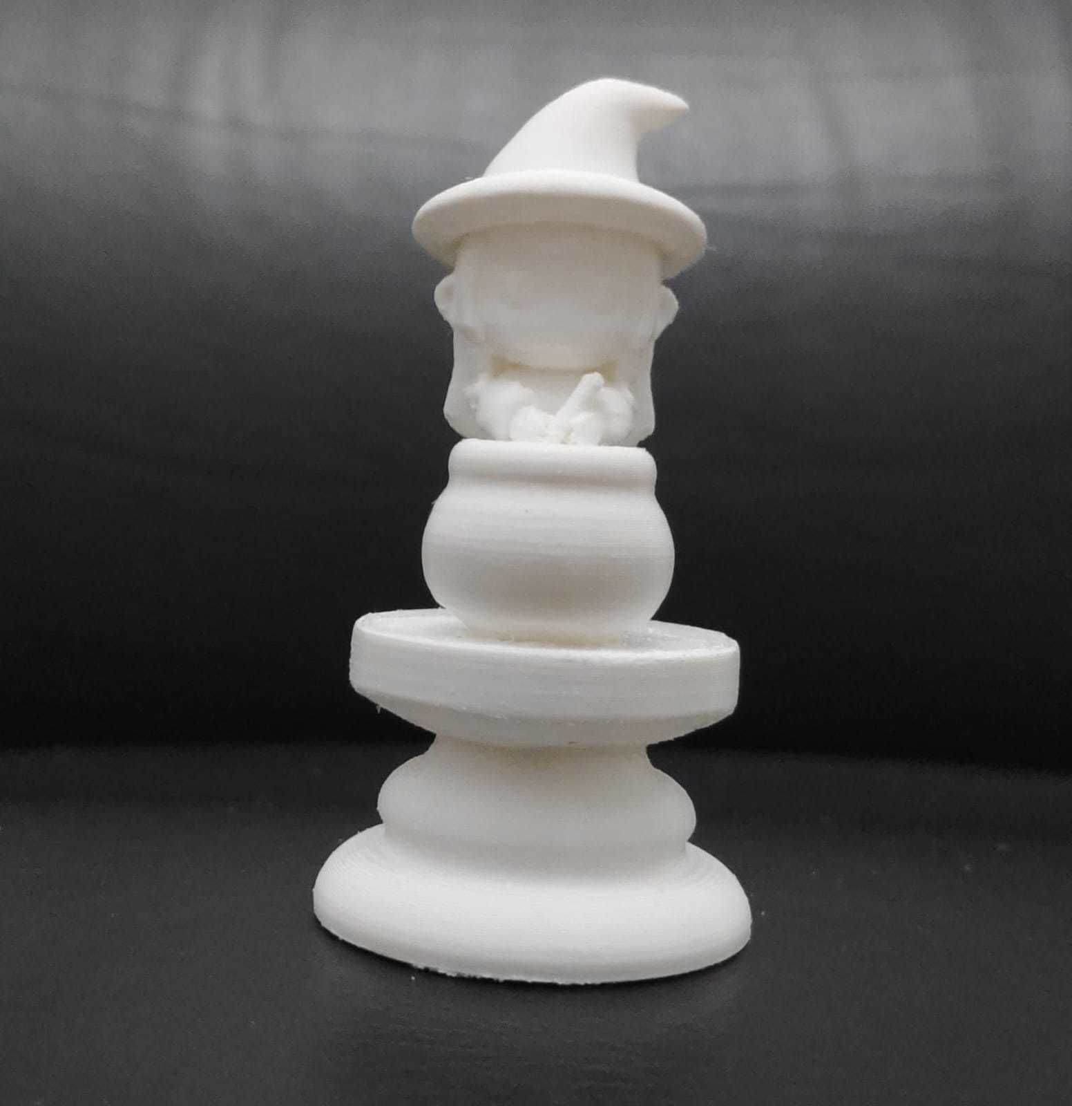 Halloween Chess - Witch 3D print model_11