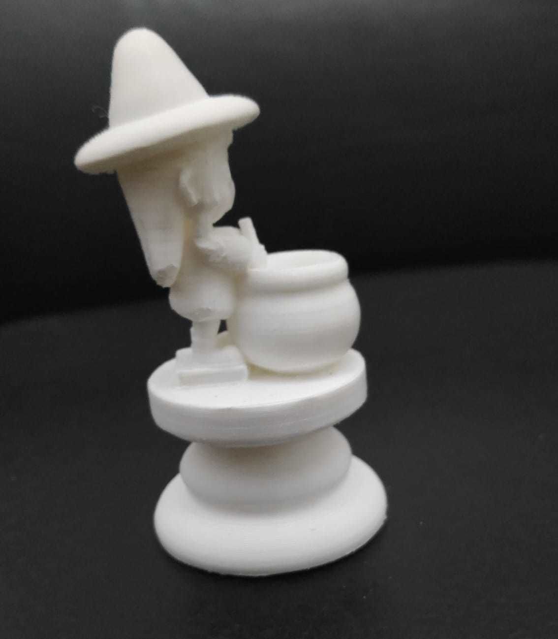 Halloween Chess - Witch 3D print model_9