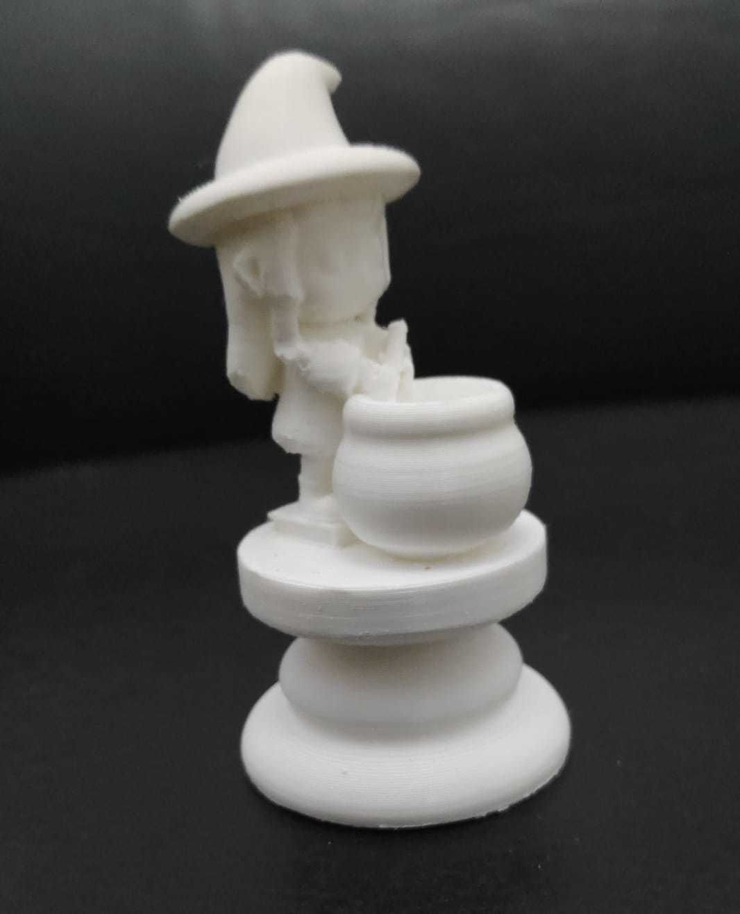 Halloween Chess - Witch 3D print model_10