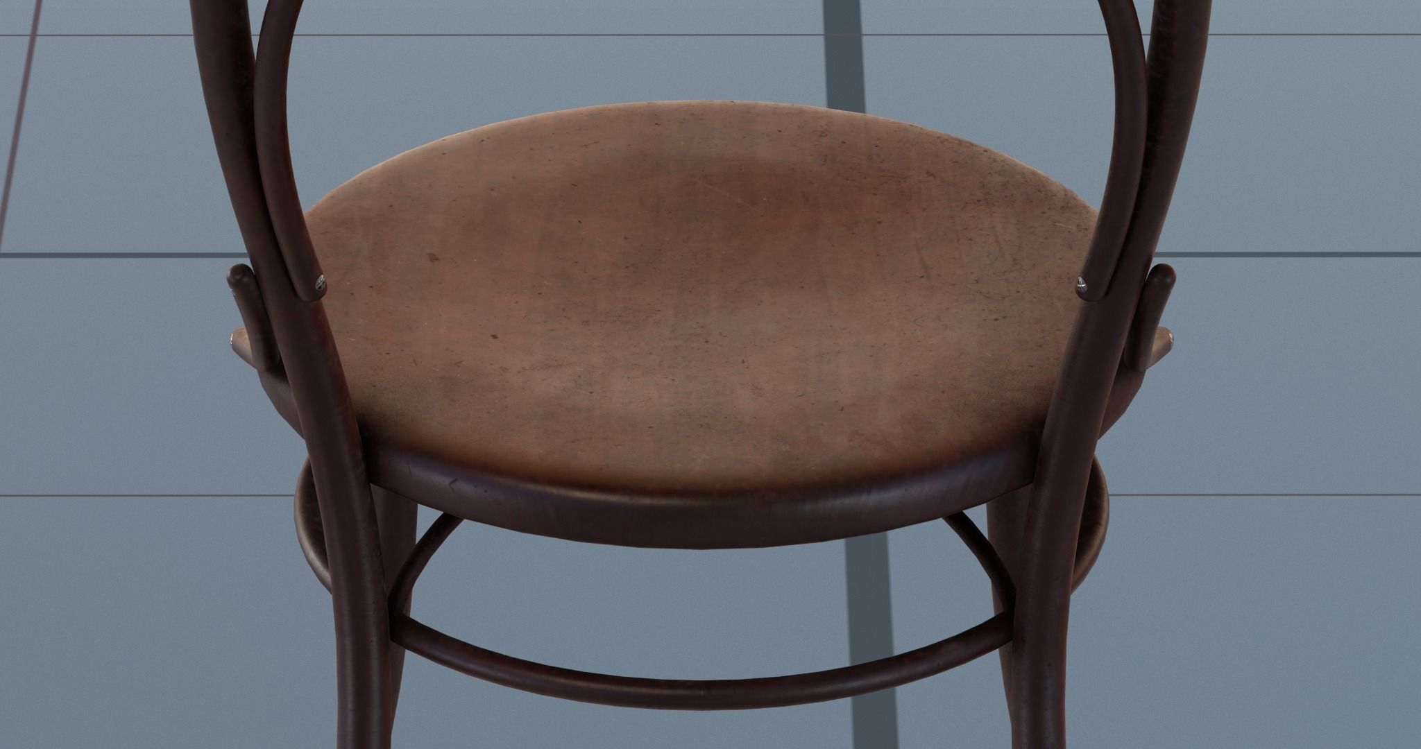 Chair PBR on table 3D model_9