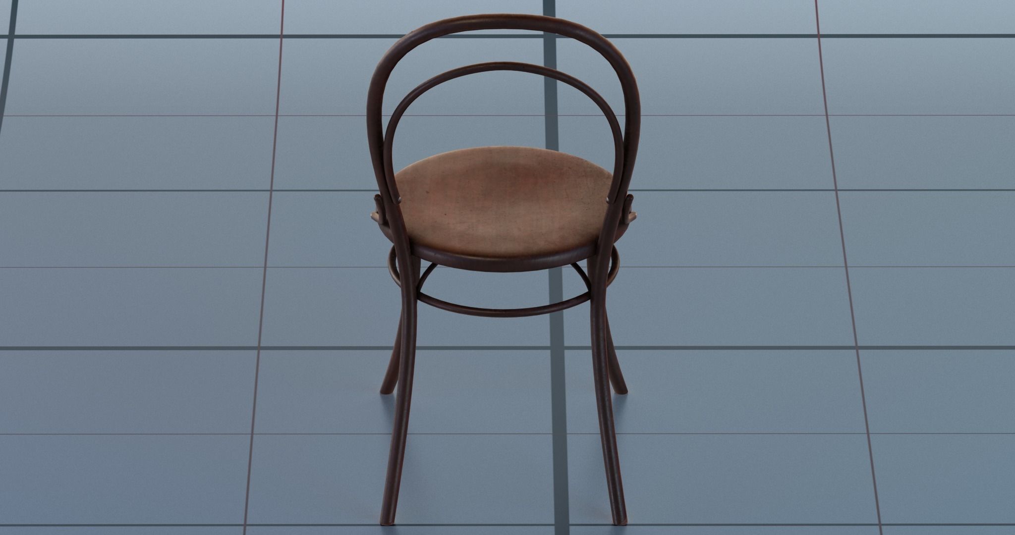 Chair PBR on table 3D model_10