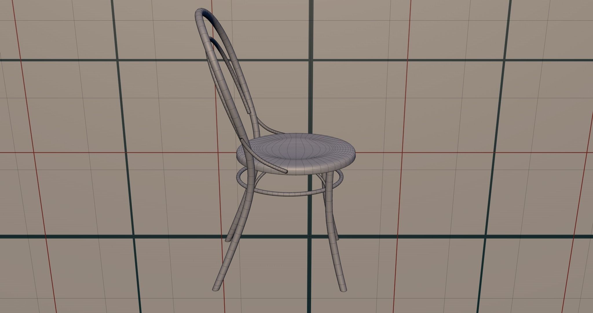 Chair PBR on table 3D model_13