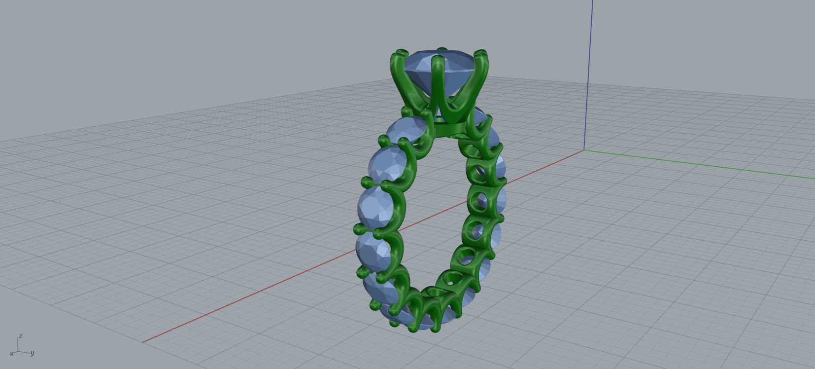 Solitaire Engagement Ring 3d print model A89 3D print model_13