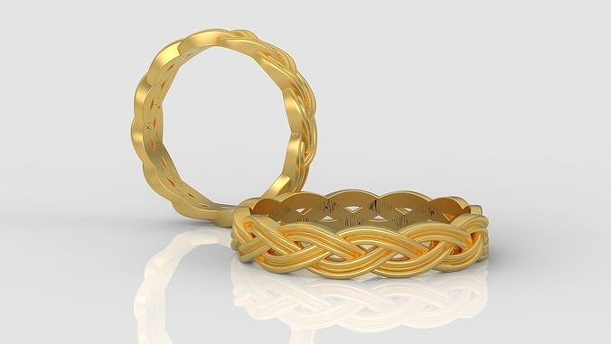 Wedding rings 3d print model A97 Free 3D print model