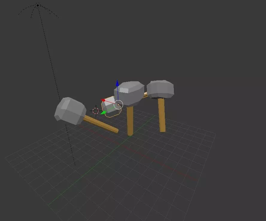 Stone Hammer Low Poly Free low-poly 3D model