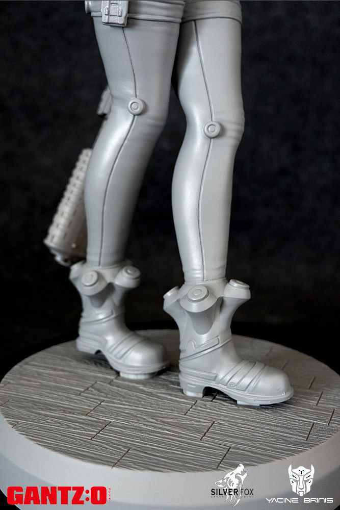 Gantz 3D Model statue of woman holding sword 3D print model_27