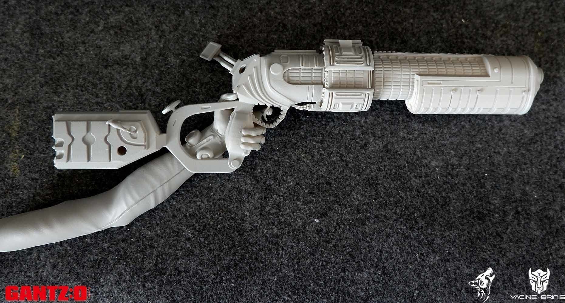 Gantz 3D Model statue of woman holding sword 3D print model_46