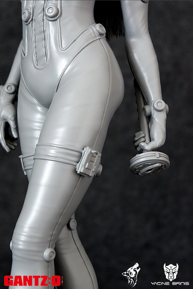 Gantz 3D Model statue of woman holding sword 3D print model_32