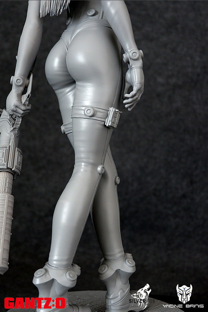 Gantz 3D Model statue of woman holding sword 3D print model_23