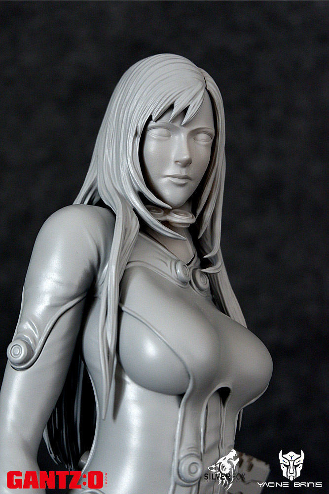 Gantz 3D Model statue of woman holding sword 3D print model_38