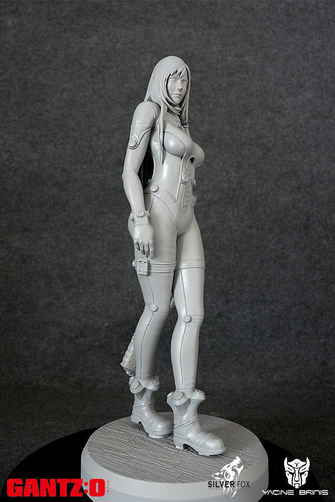 Gantz 3D Model statue of woman holding sword 3D print model_19