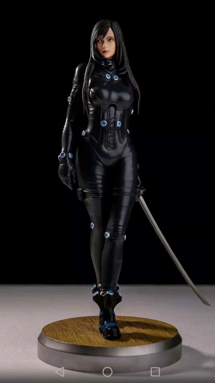 Gantz 3D Model statue of woman holding sword 3D print model_1