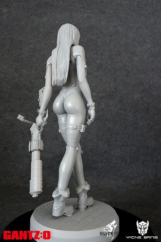 Gantz 3D Model statue of woman holding sword 3D print model_15