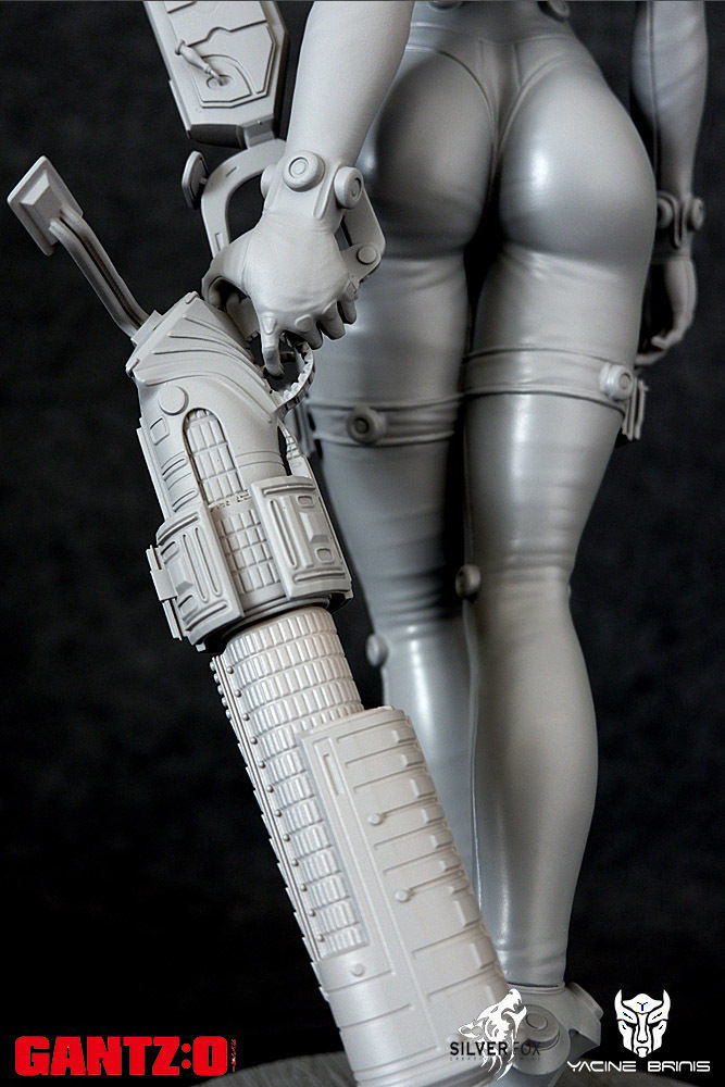 Gantz 3D Model statue of woman holding sword 3D print model_22