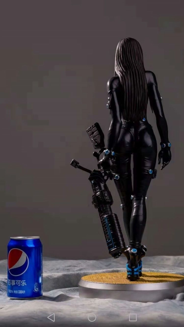 Gantz 3D Model statue of woman holding sword 3D print model_5