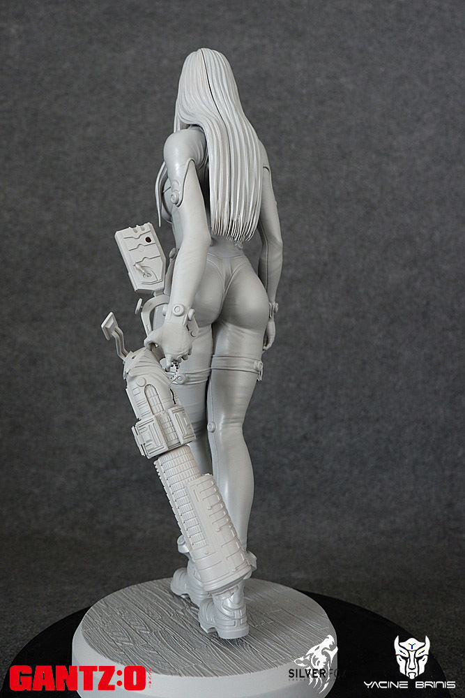 Gantz 3D Model statue of woman holding sword 3D print model_16