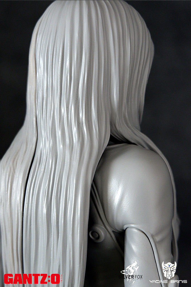 Gantz 3D Model statue of woman holding sword 3D print model_36