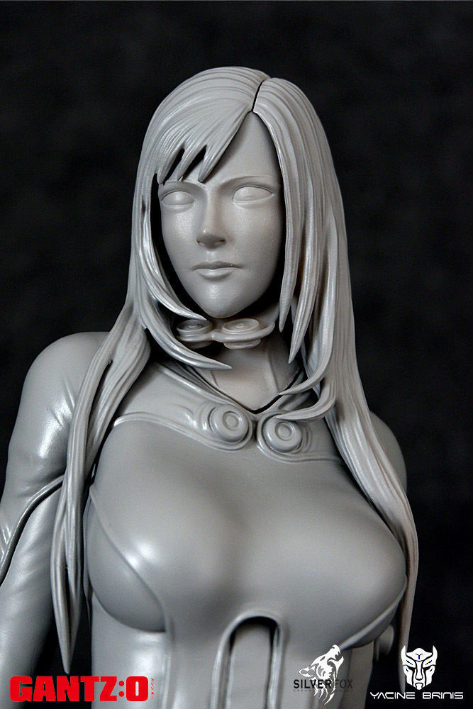 Gantz 3D Model statue of woman holding sword 3D print model_30