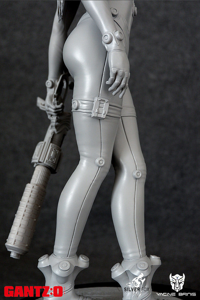 Gantz 3D Model statue of woman holding sword 3D print model_26