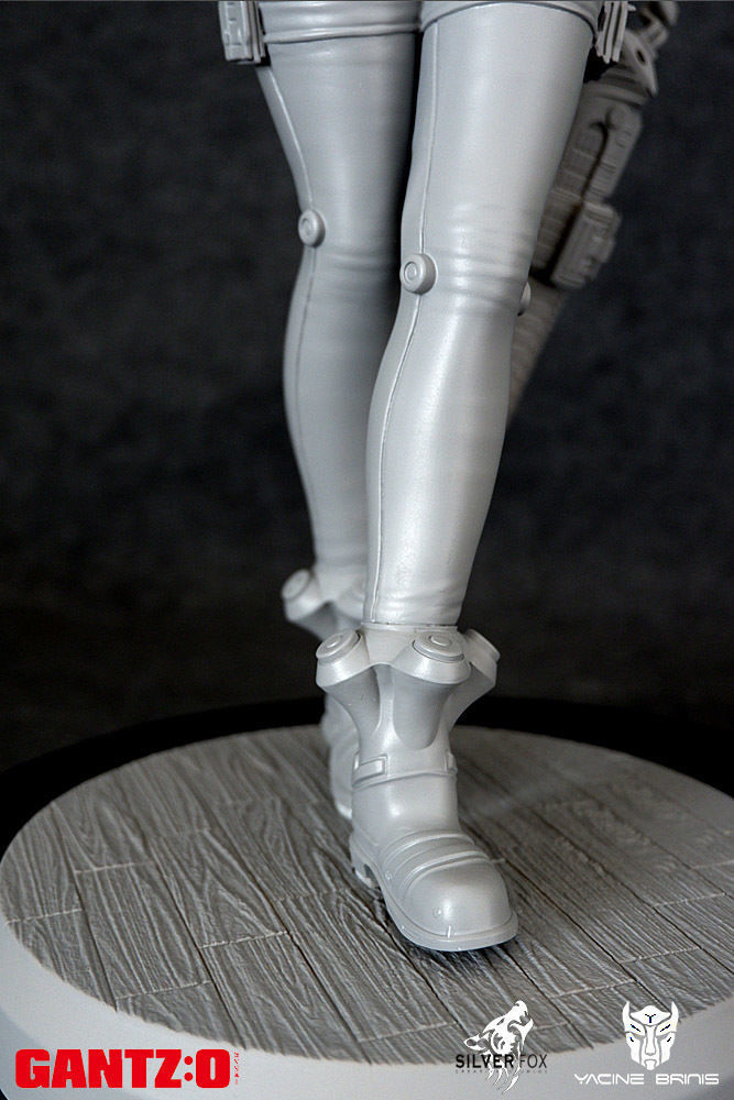 Gantz 3D Model statue of woman holding sword 3D print model_24