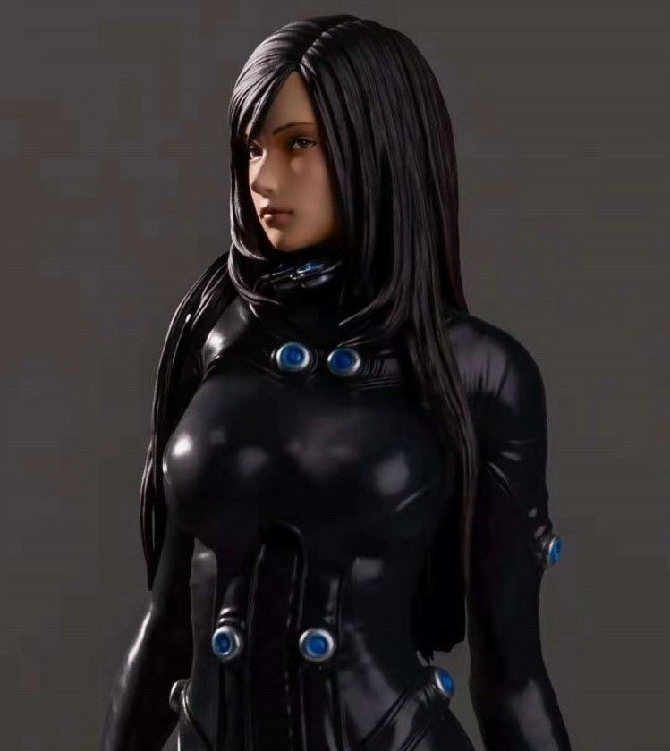 Gantz 3D Model statue of woman holding sword 3D print model_3