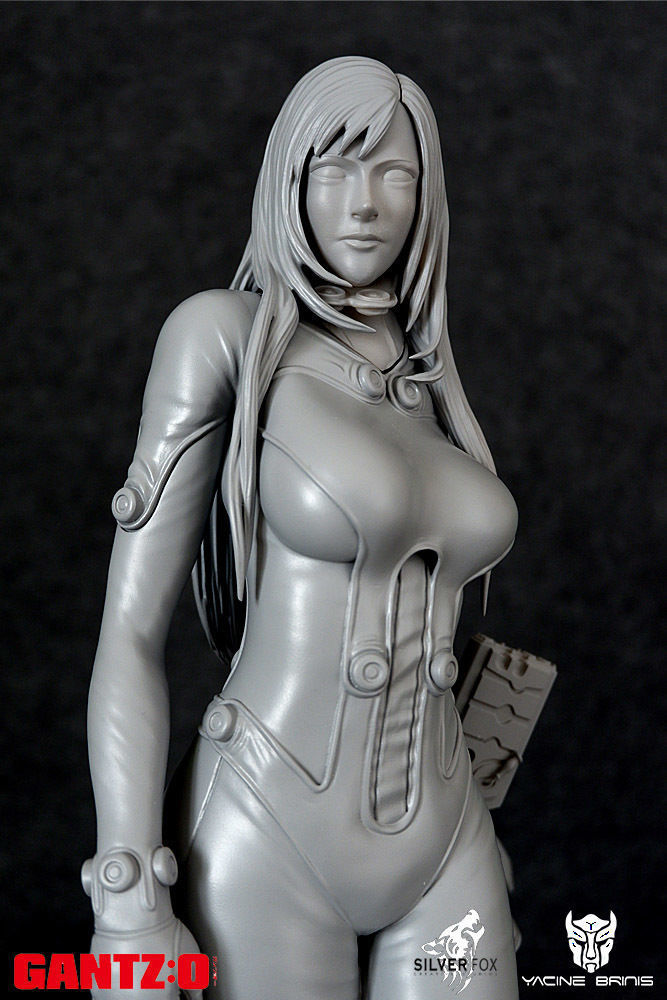 Gantz 3D Model statue of woman holding sword 3D print model_37