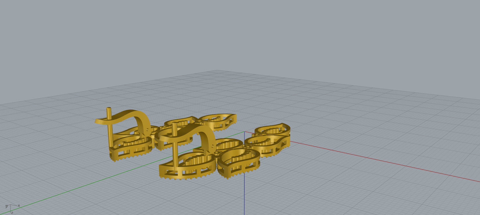 Earrings diamond 3d print model A98 3D print model_14