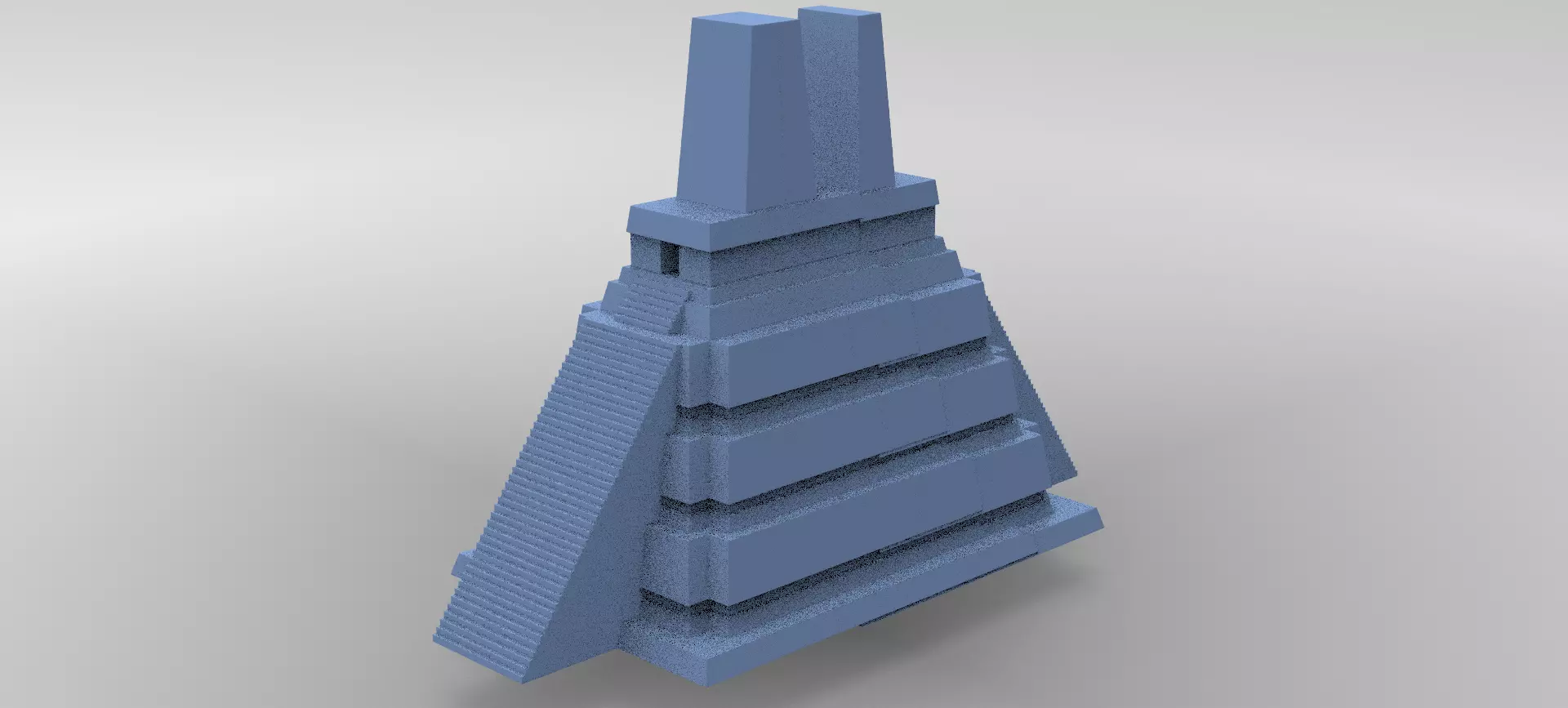 Aztec Pyramid 2  3D model_0
