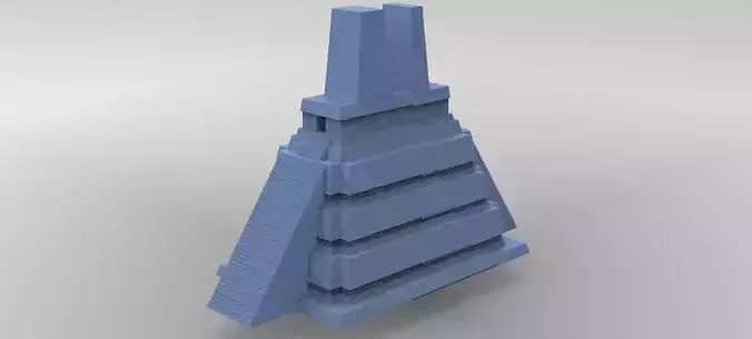 Aztec Pyramid 2  3D model