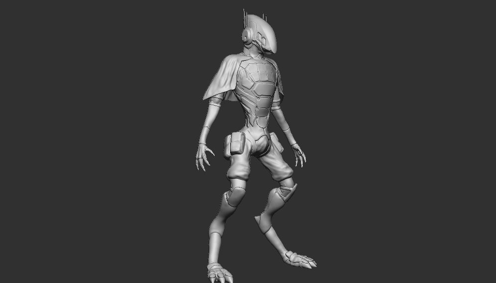 Space solider 3D model 3D model_1