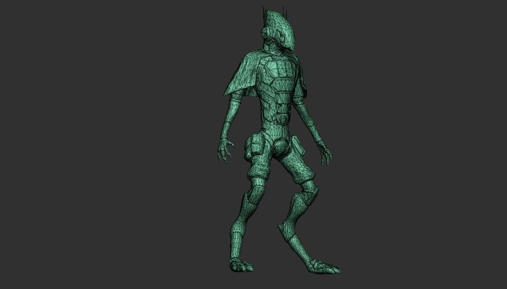 Space solider 3D model 3D model_5