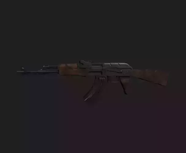 AK-14 ak - rifle Low-poly 3D model