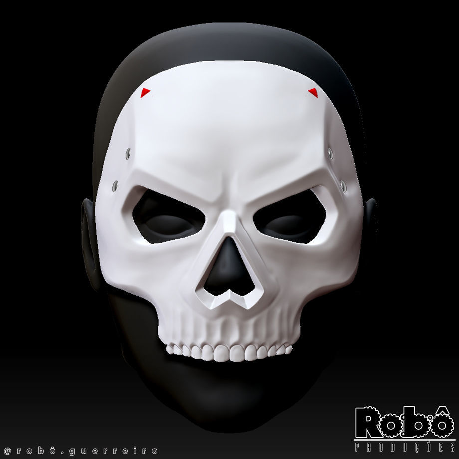 GHOST MACE MASK - CALL OF DUTY MODERN WARFARE 2 - WARZONE 3D print model_3