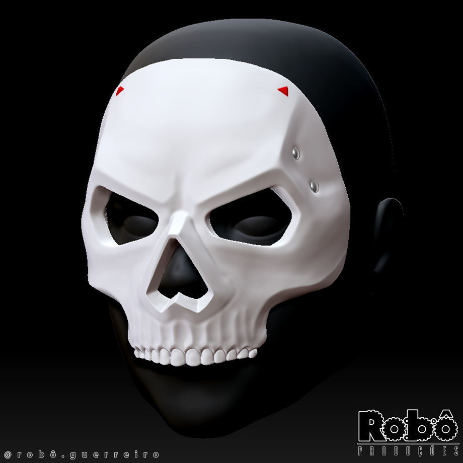 GHOST MACE MASK - CALL OF DUTY MODERN WARFARE 2 - WARZONE 3D print model_4