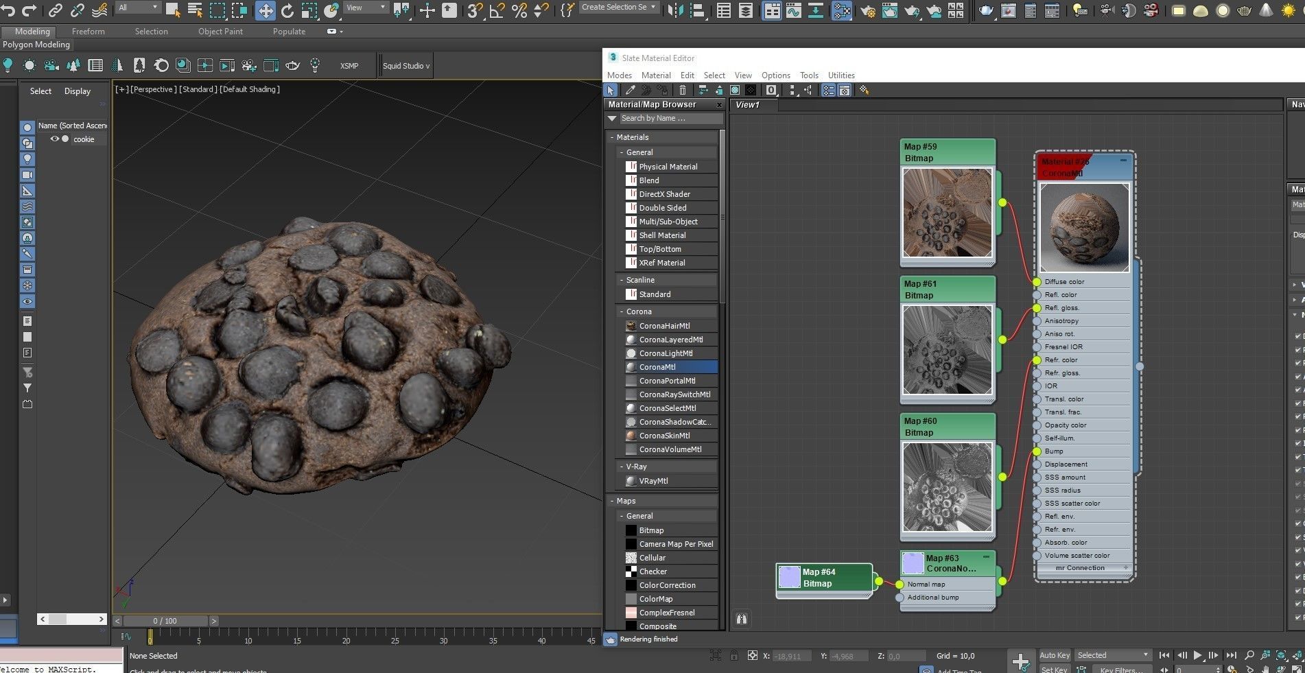 Cookie 13 Low-poly 3D model_17