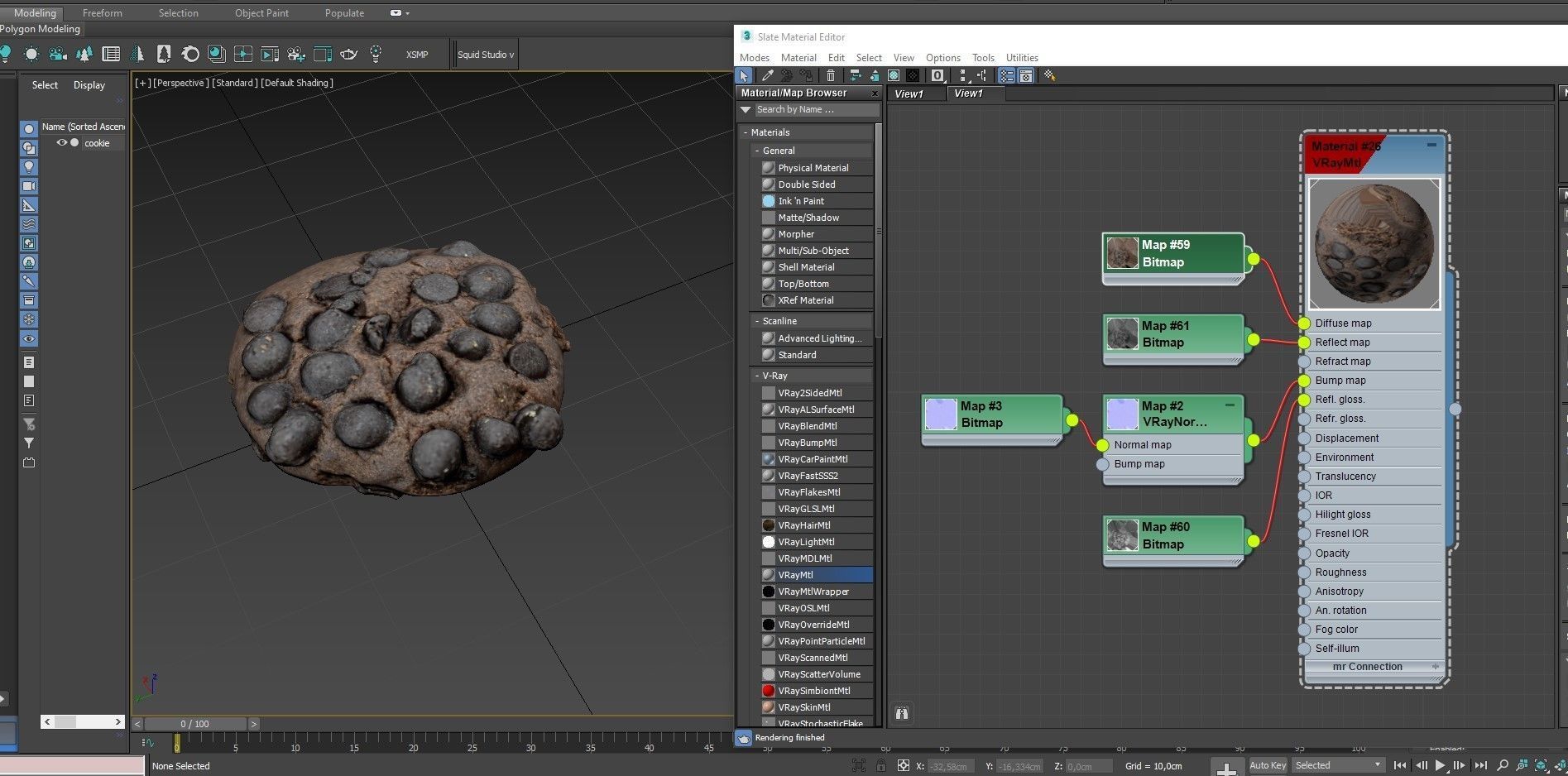 Cookie 13 Low-poly 3D model_18