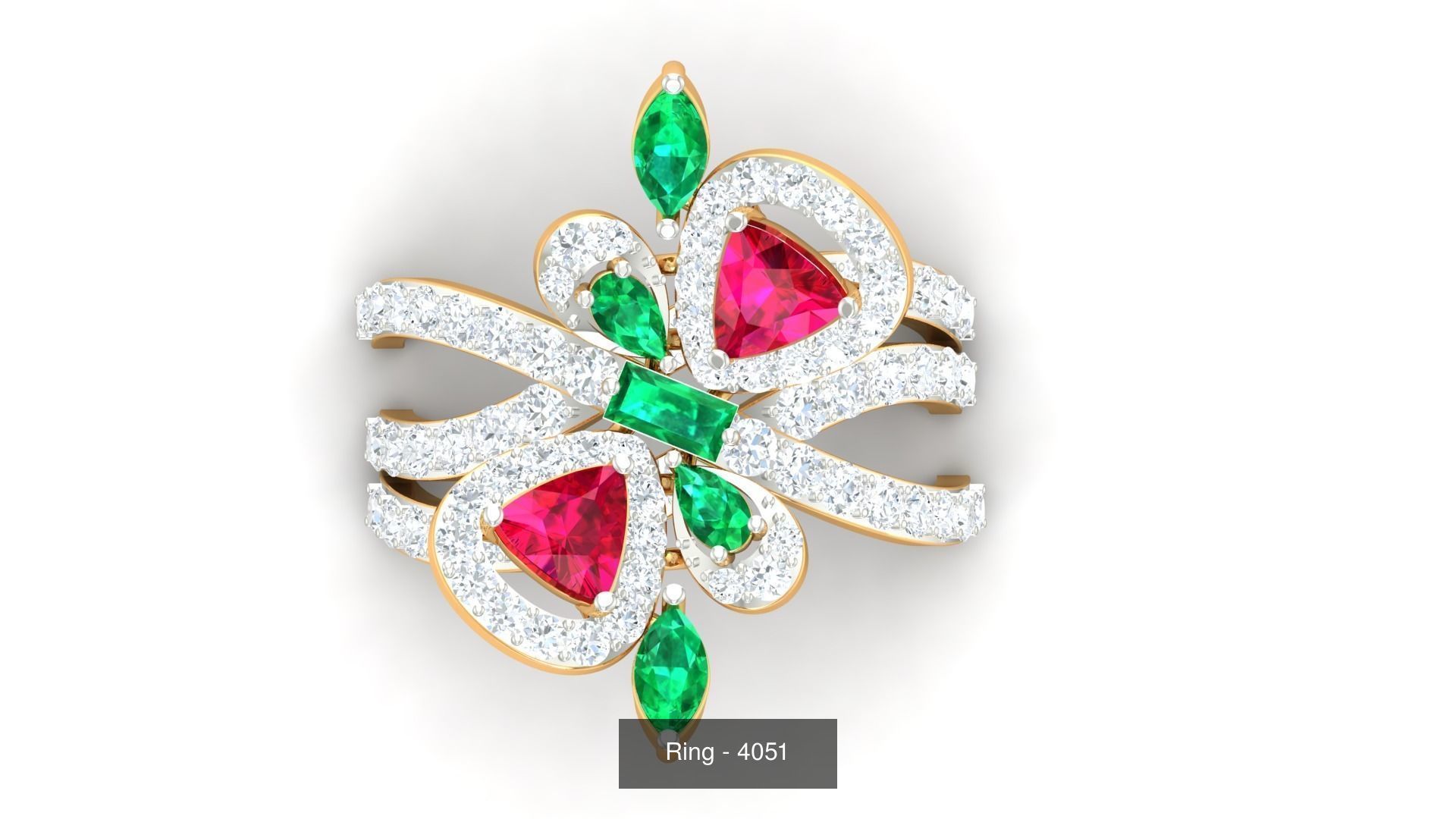 113 Cocktail High Jewelry rings  3D Model Collection_71