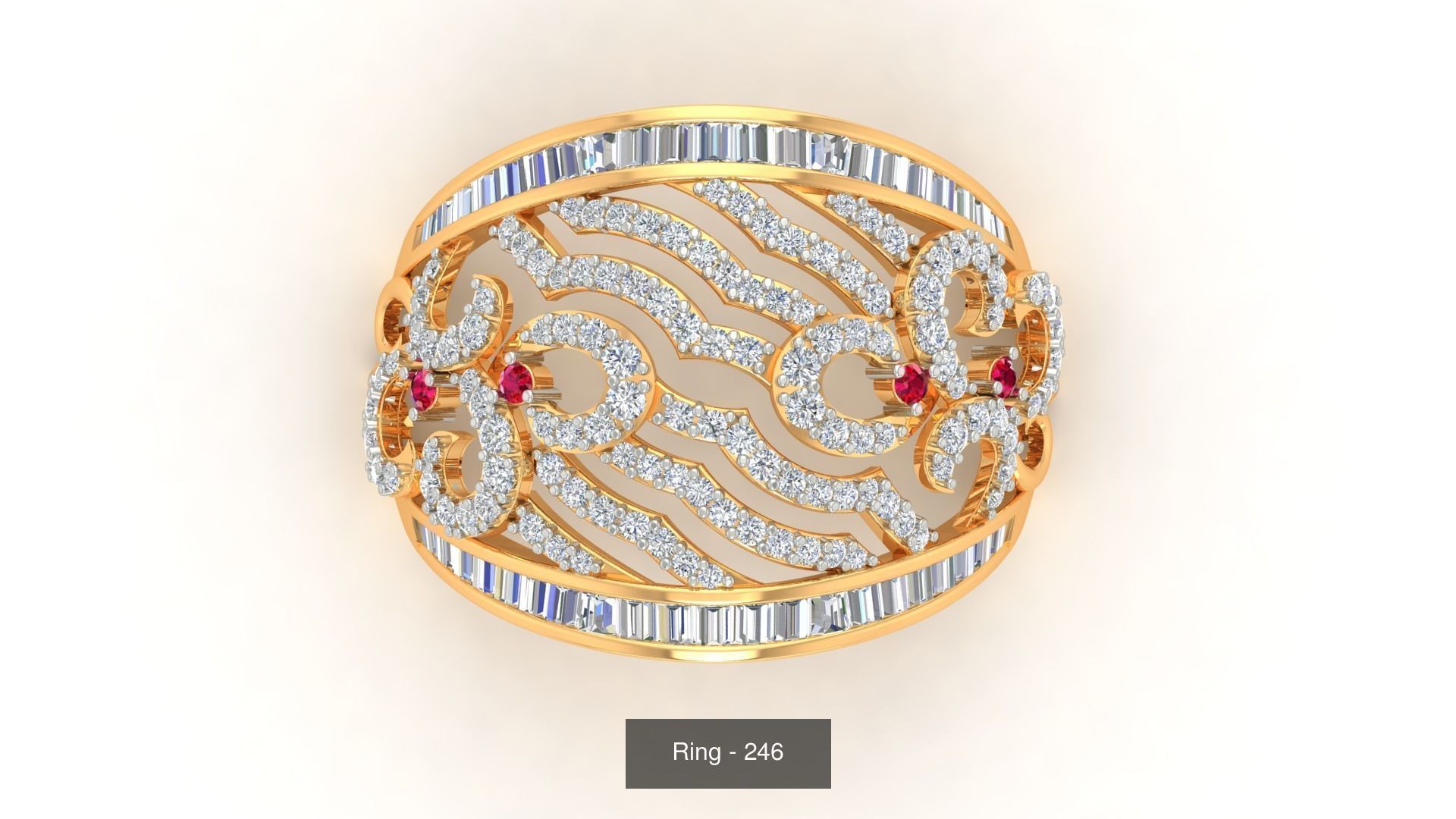 113 Cocktail High Jewelry rings  3D Model Collection_111