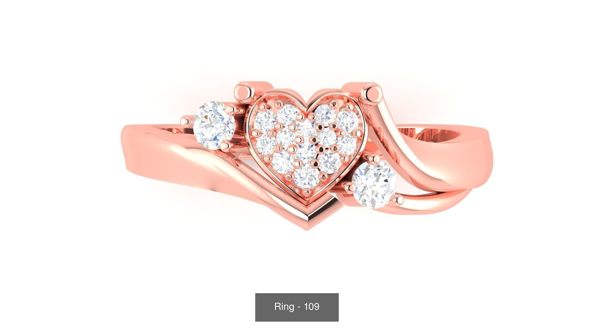 113 Cocktail High Jewelry rings  3D Model Collection_132