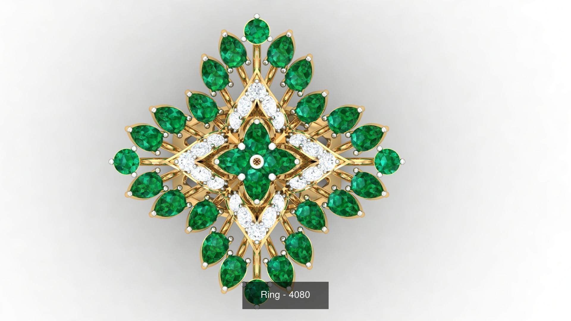 113 Cocktail High Jewelry rings  3D Model Collection_46