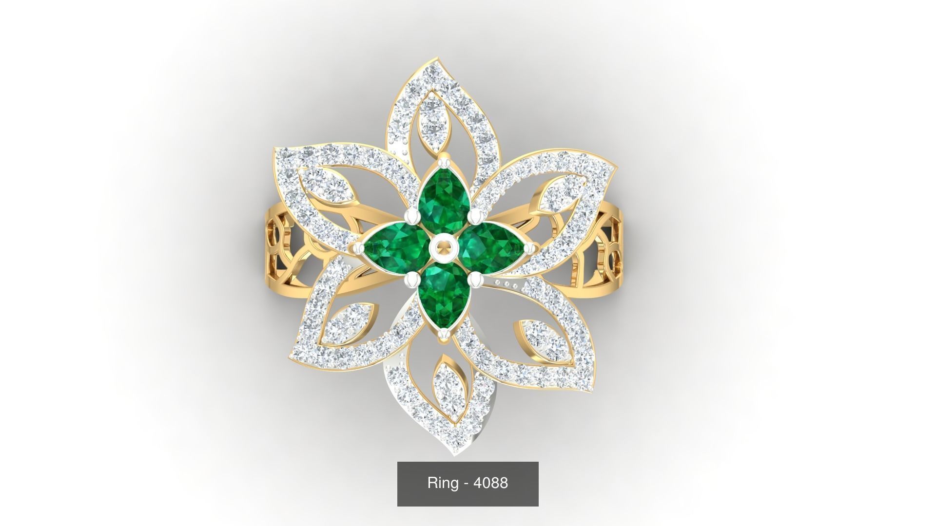 113 Cocktail High Jewelry rings  3D Model Collection_38