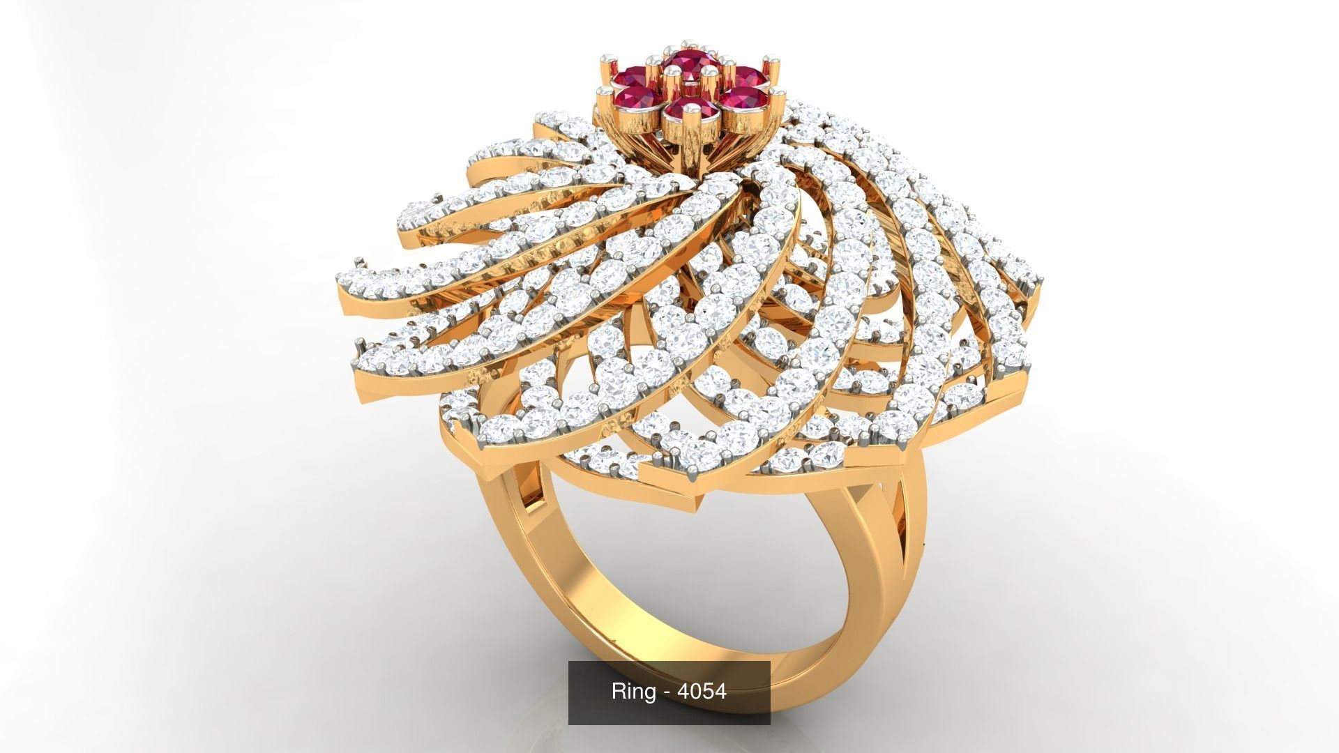 113 Cocktail High Jewelry rings  3D Model Collection_68