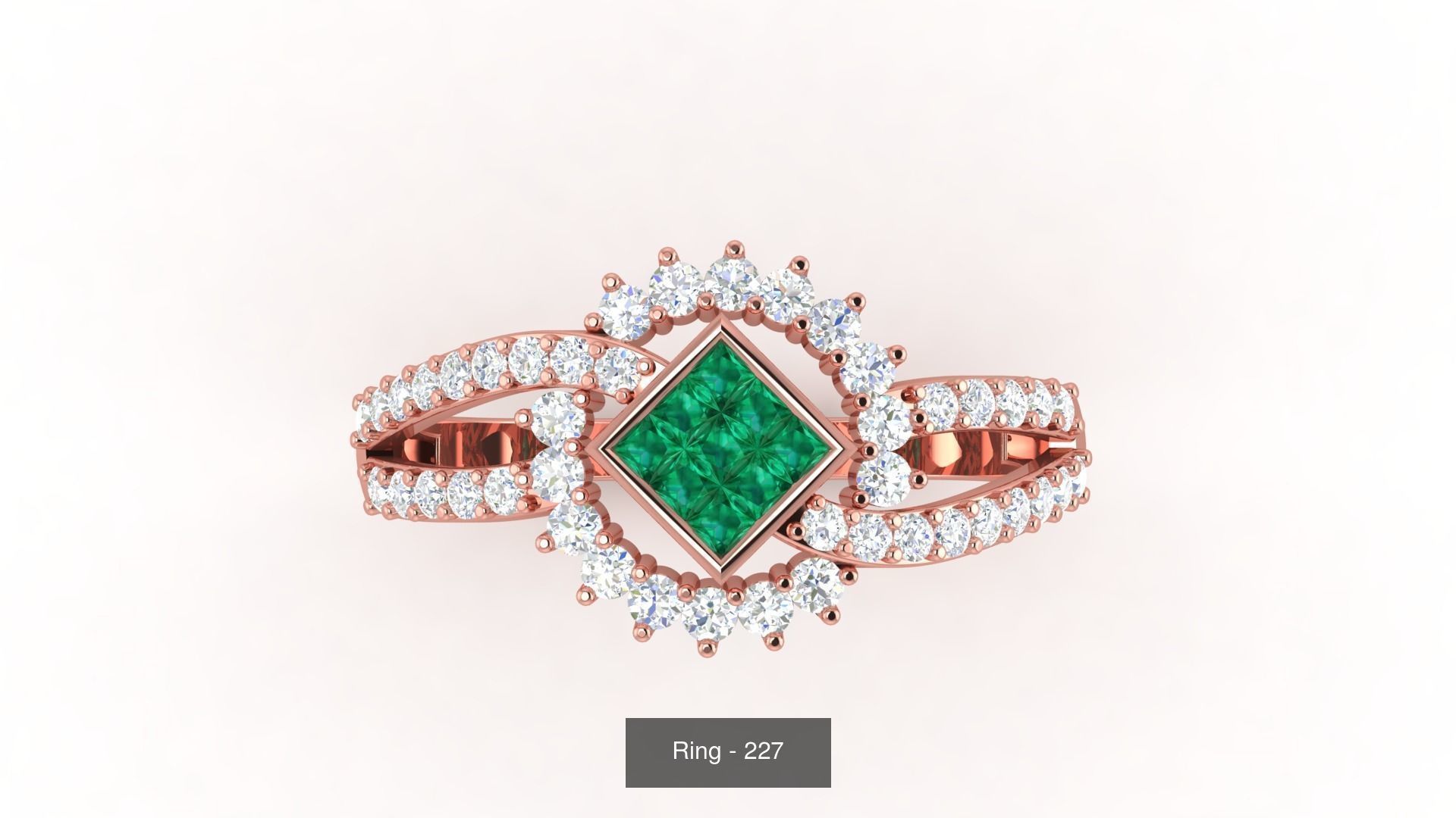 113 Cocktail High Jewelry rings  3D Model Collection_120