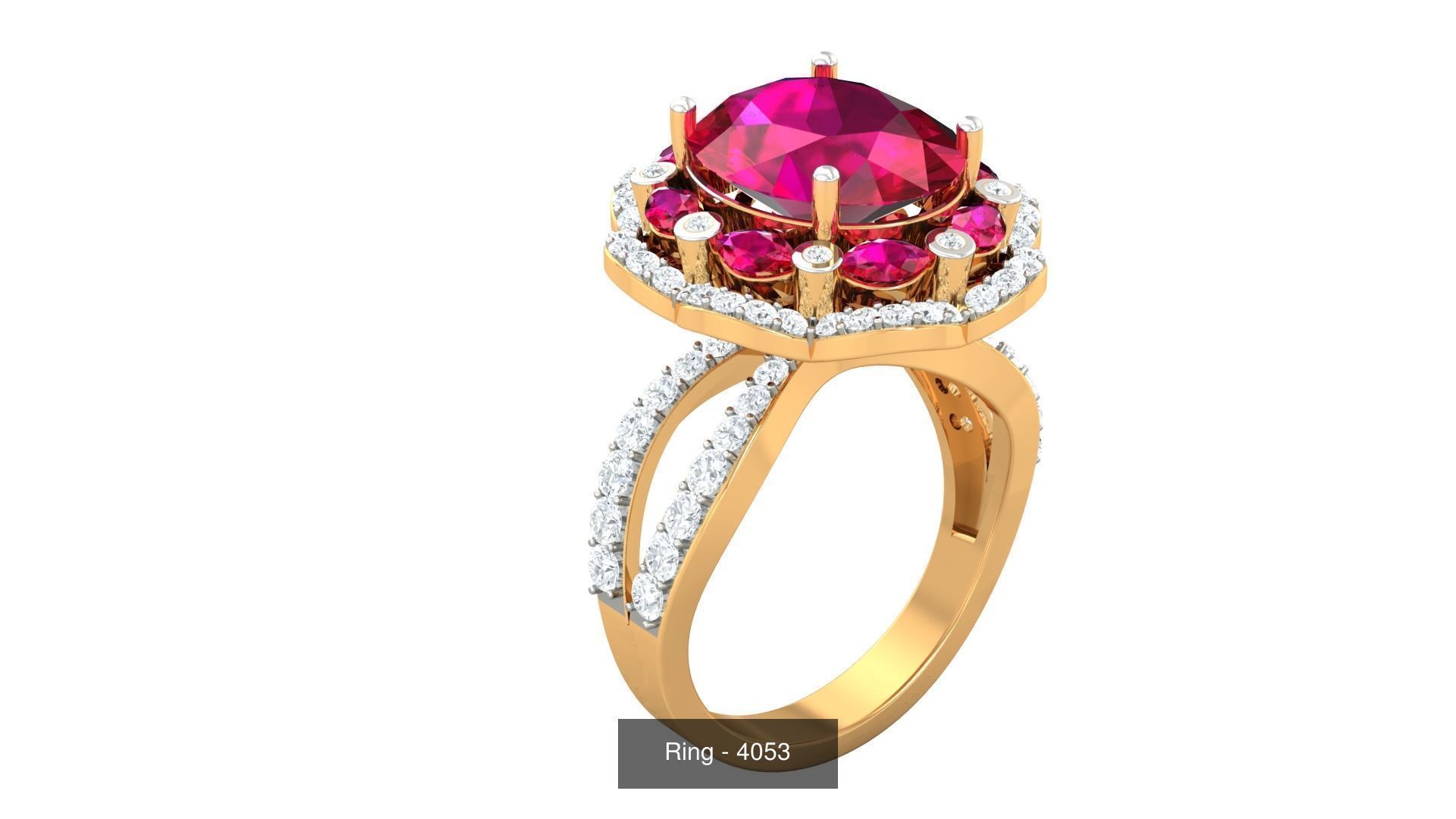 113 Cocktail High Jewelry rings  3D Model Collection_69