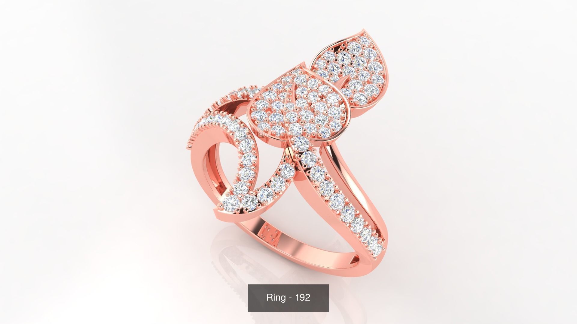 113 Cocktail High Jewelry rings  3D Model Collection_124