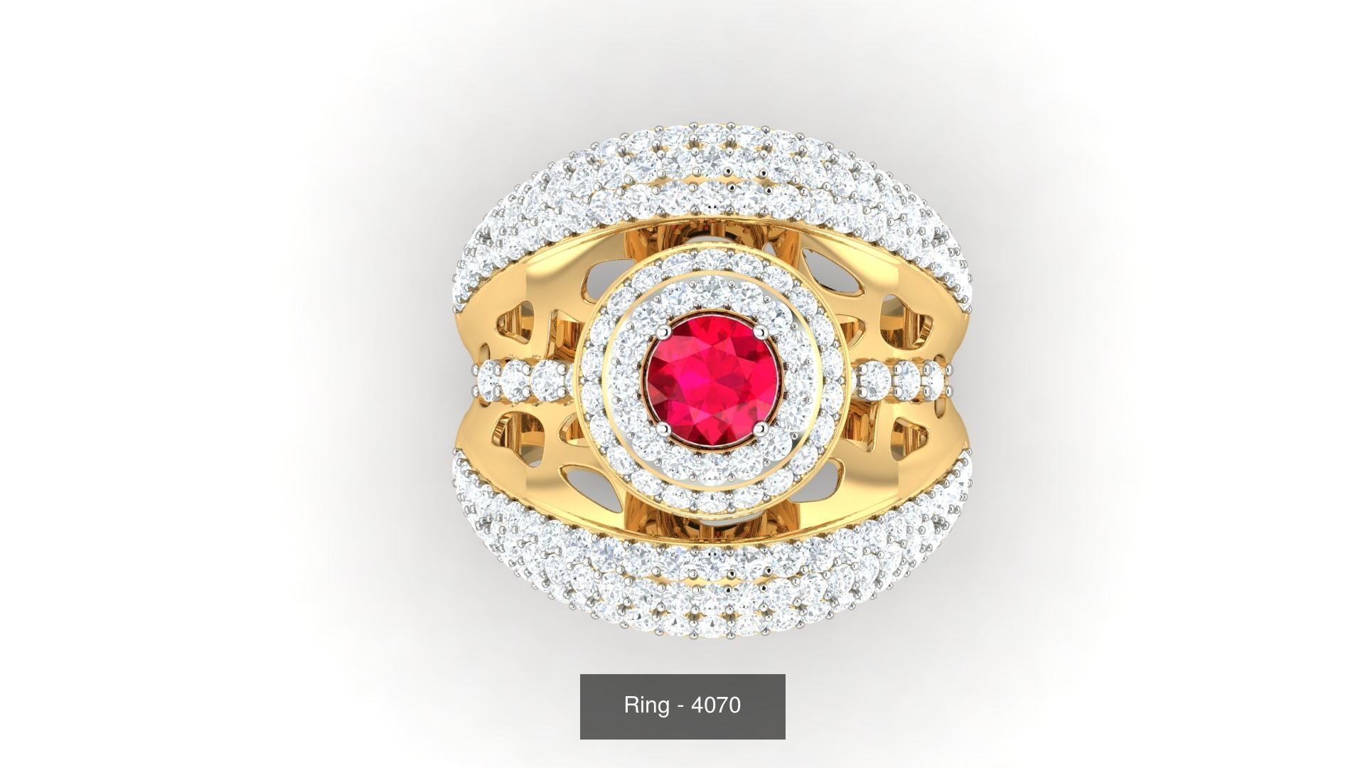 113 Cocktail High Jewelry rings  3D Model Collection_52