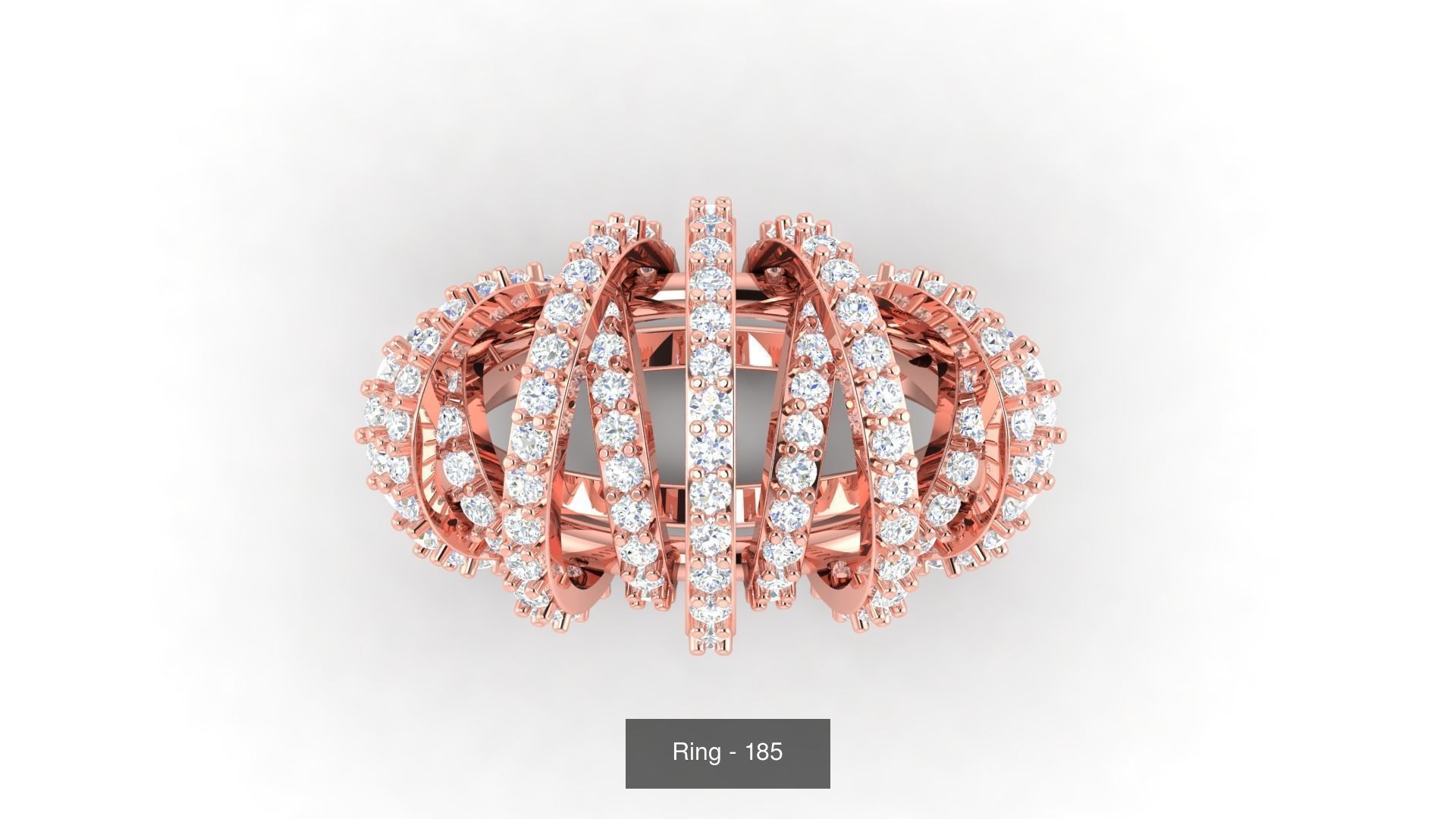 113 Cocktail High Jewelry rings  3D Model Collection_129